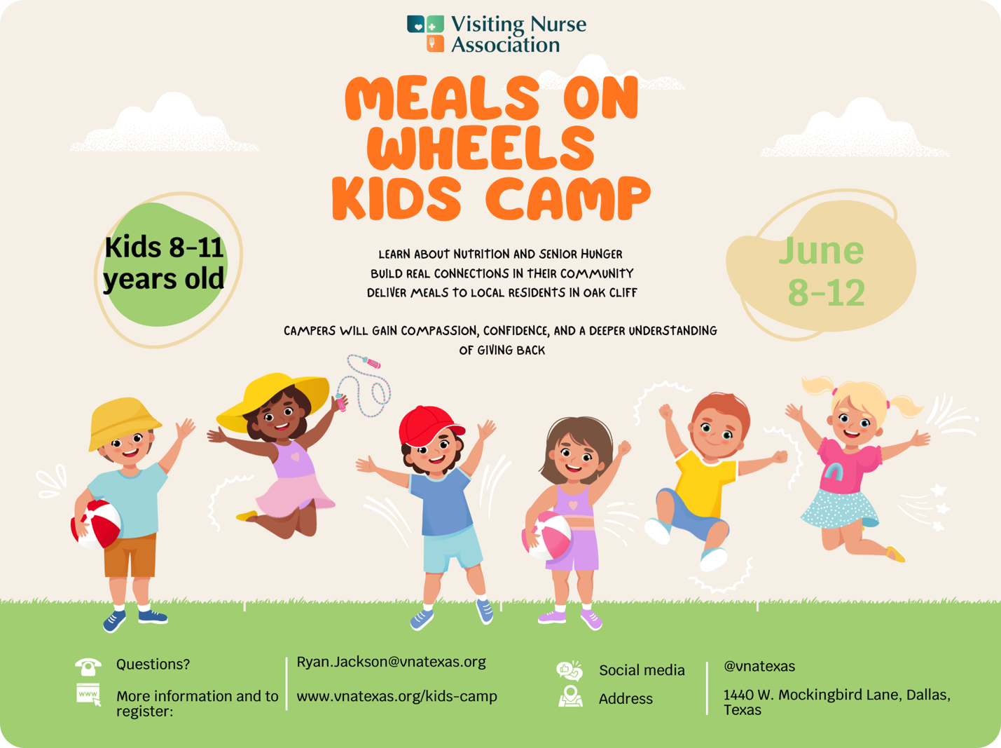 VNA Meals on Wheels Kids Camp