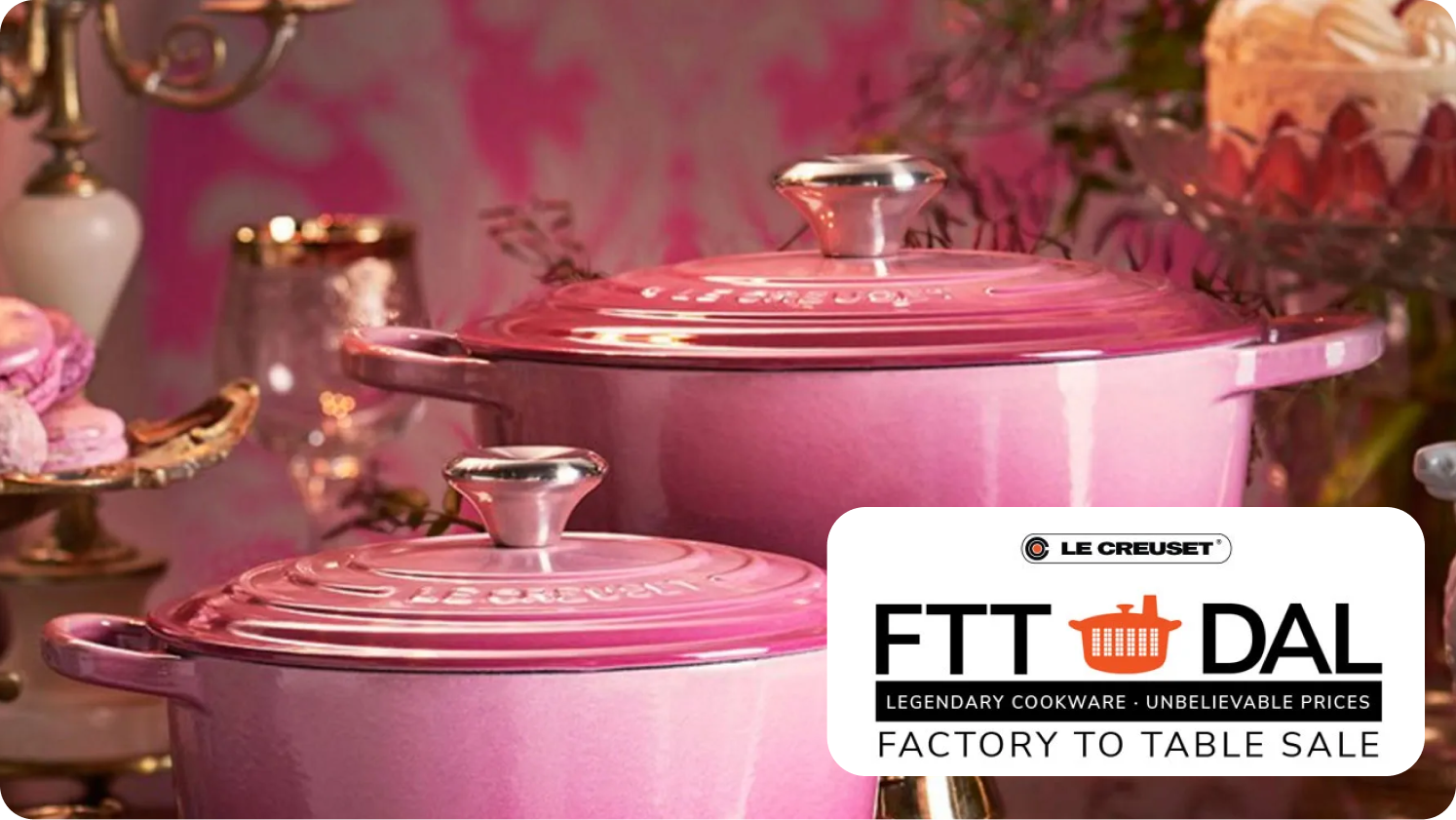 Le Creuset Factory-to-Table Sale Dallas